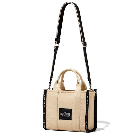 MARC JACOBS THE JACQUARD SMALL TOTE BAG in Warm Sand - Picture 2 of 6